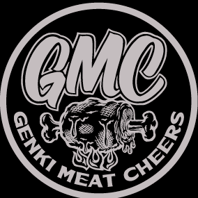 GMC meat up! パーカー チャコールカラー S~ LL